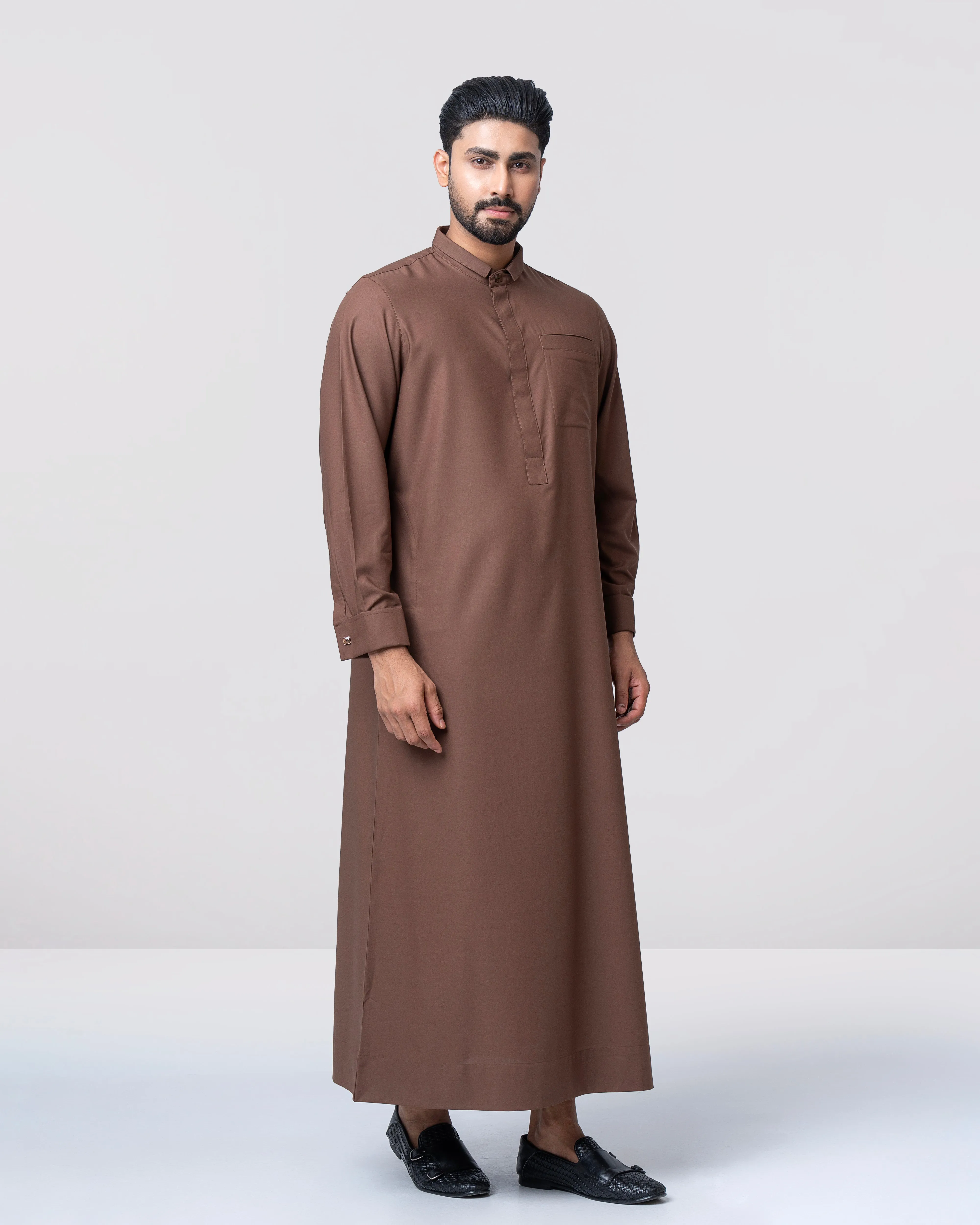 Maroon Designer Jubbah view 4