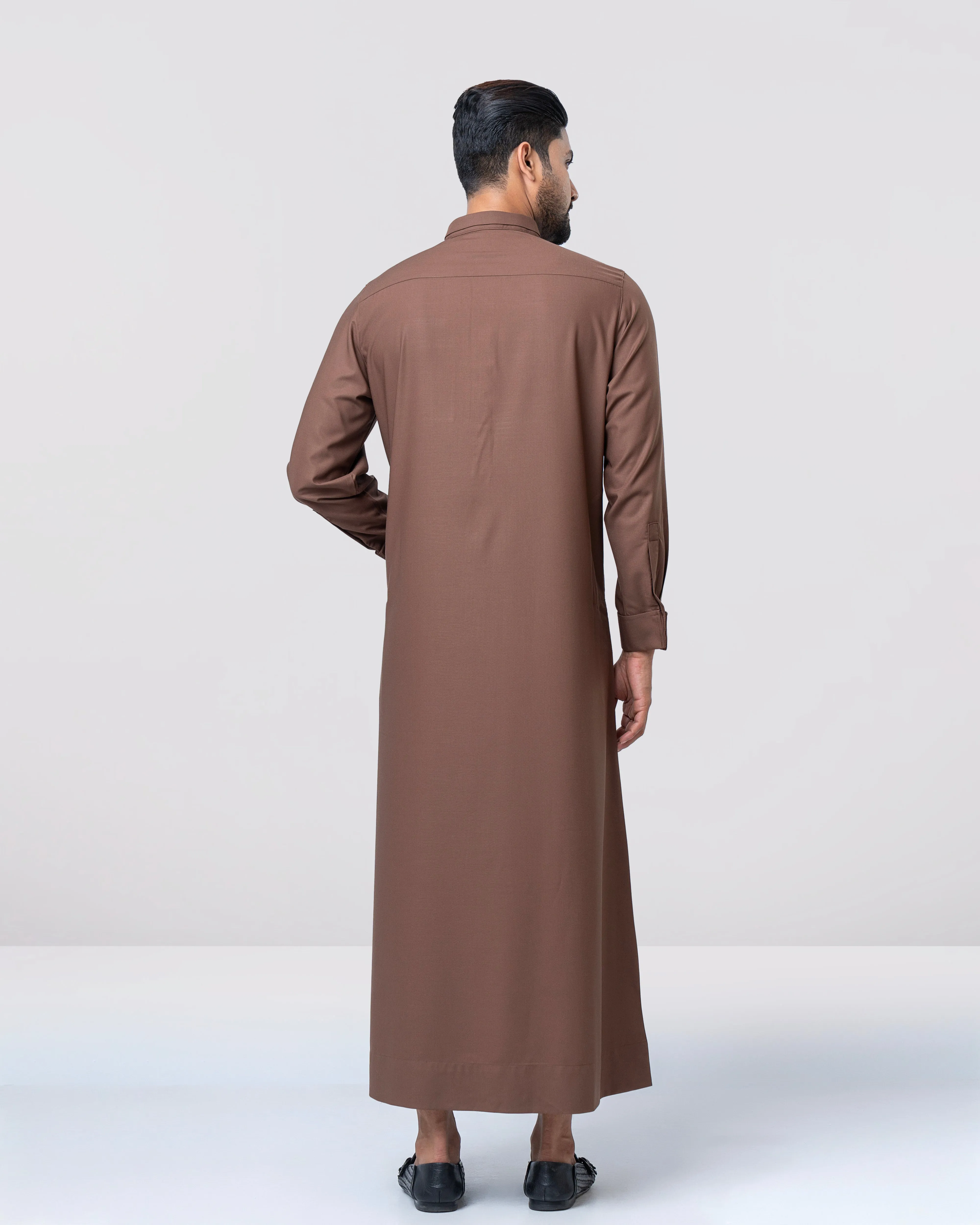 Maroon Designer Jubbah view 3