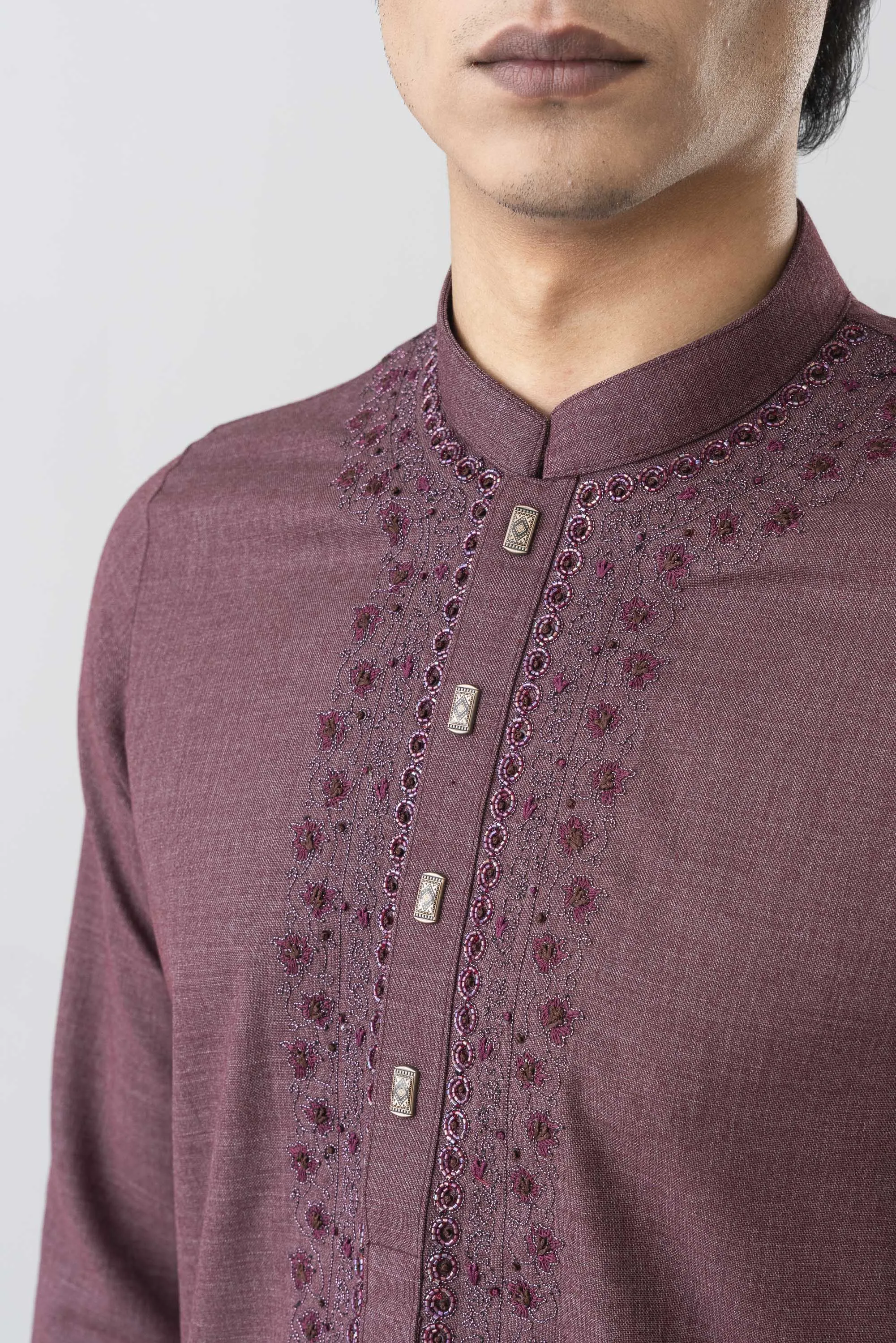 Embroidered Sherwani view 3