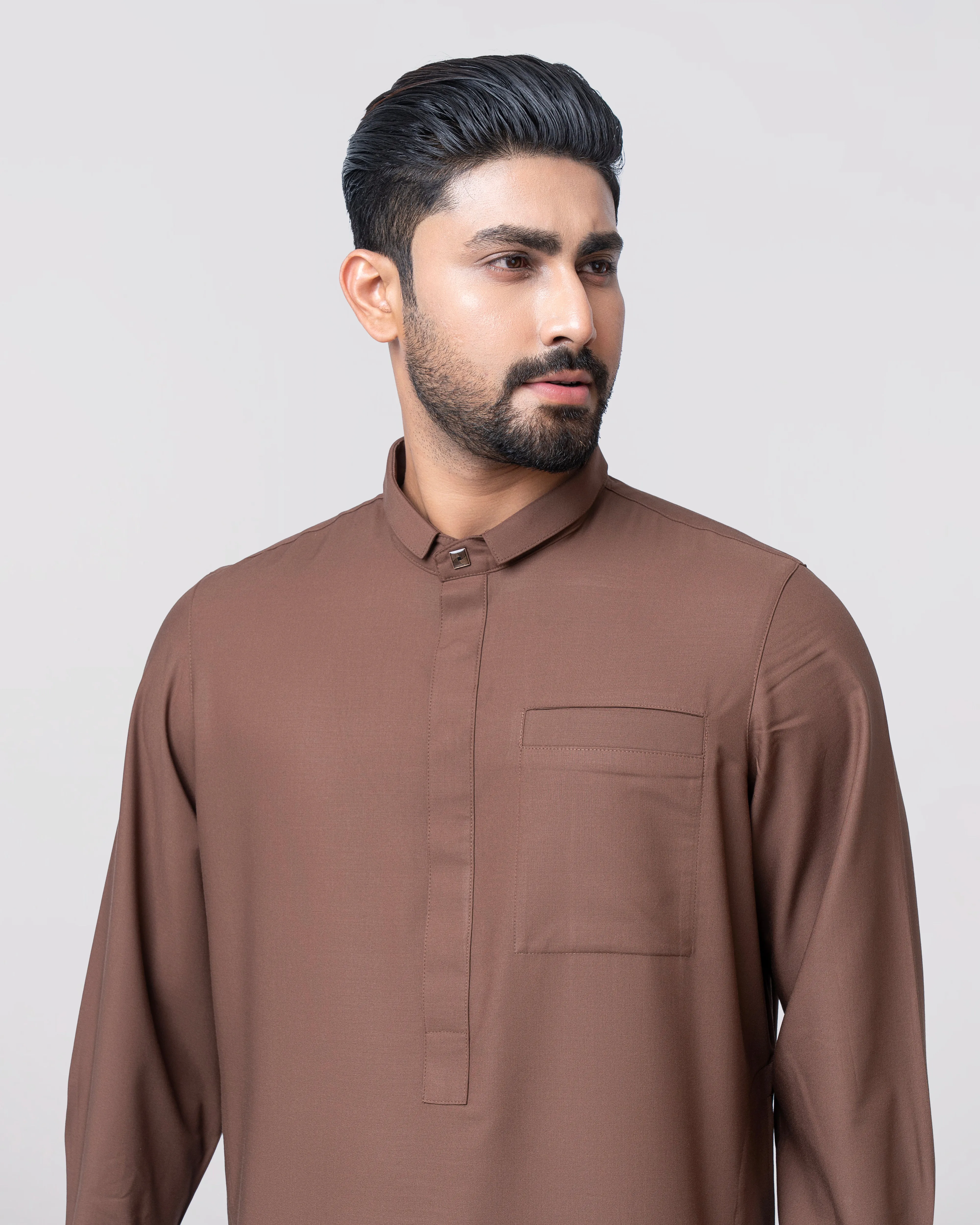 Maroon Designer Jubbah view 2
